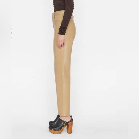 Recycled Leather Le Jane Crop
in Light Camel - Picture 5 of 9